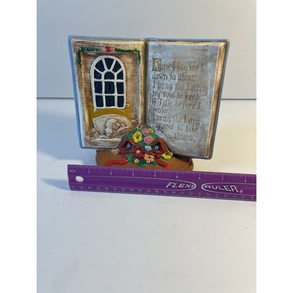 Ceramic Seasons Of Prayer Hand Painted Child's Bedtime Prayer Vtg 70’s Grandkids - Picture 8 of 10